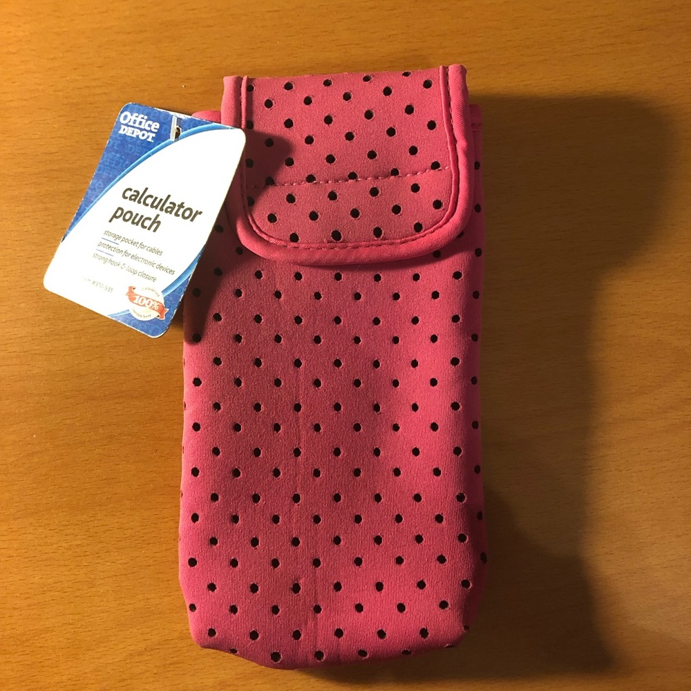 Pink Calculator Pouch